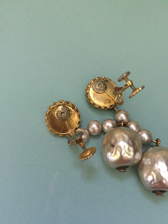 Vintage Signed Mariam Haskell Dangling Baroque Pe… - image 6