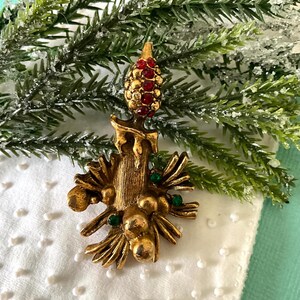 USA WEISS ヴィンテージブローチ Xmas Tree 5Candles Christmas Tree Antique White Metal Figurine 18x8x3.5 – Beth's