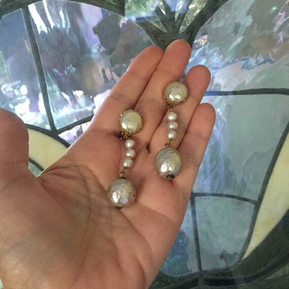 Vintage Signed Mariam Haskell Dangling Baroque Pe… - image 5