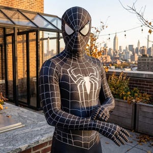 Spider man black suit symbiote cosplay - Etsy 日本