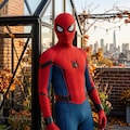 Men Spiderman Costume \u2013 Red Blue Full Body Web Suit, Masked Stretch Zentai Bodysuit, Comic Con Halloween Cosplay Outfit product logo