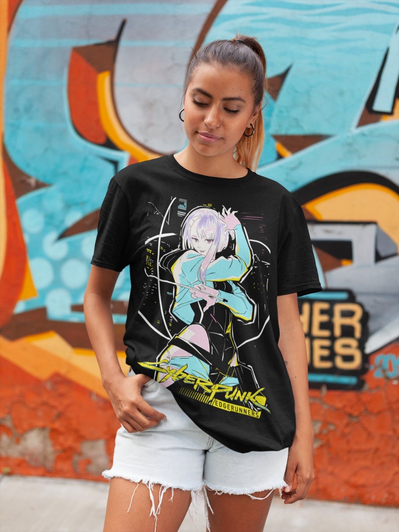 Cyberpunk Edgerunners Shirt Edge Runners DAVID & LUCY Neon Etsy Ireland