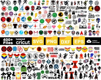 Pakiet Superhero Kids SVG: Clipart w stylu komiksowym do Cricut i Silhouette