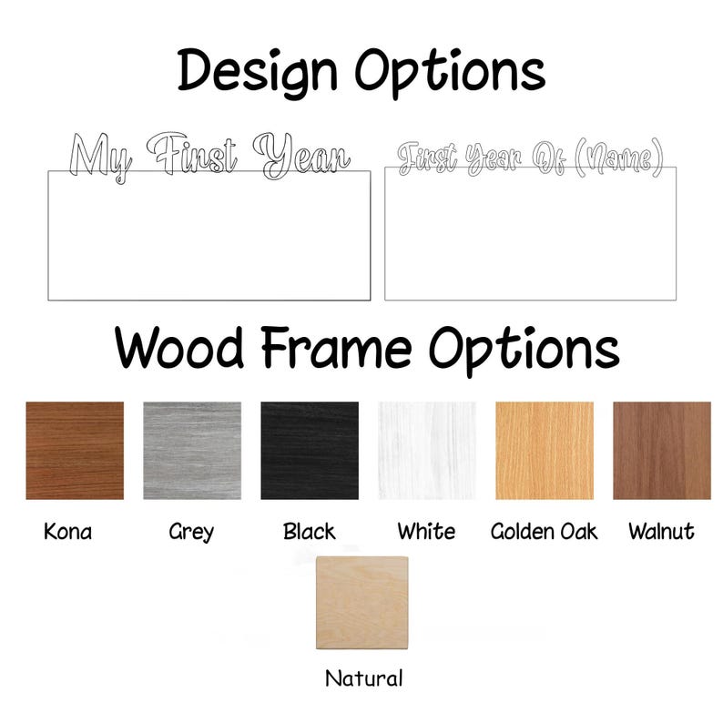 Personalized My First Year Photo Frame – Wooden Baby Milestone Board, 12 Month Picture Display, Newborn Keepsake Gift, Baby Memory Frame image 7