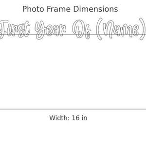 Personalized My First Year Photo Frame – Wooden Baby Milestone Board, 12 Month Picture Display, Newborn Keepsake Gift, Baby Memory Frame image 6
