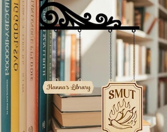 Custom Book Divider Tavern Signs, Personalized Book Genre Shelf Dividers, Rustic Library Organisers, BookTok Aesthetic Gift for Readers