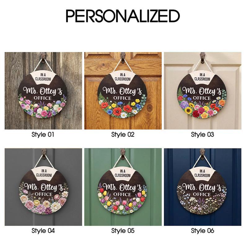 Custom Rotating Door Sign for Office, Personalized Work Status Privacy ...
