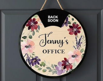 Enseigne de bureau rotative personnalisée, Enseigne pour porte Ne pas déranger, Enseigne personnalisée pour bureau de directeur, Décoration de porte d'école, Enseigne décorative pour porte de bureau
