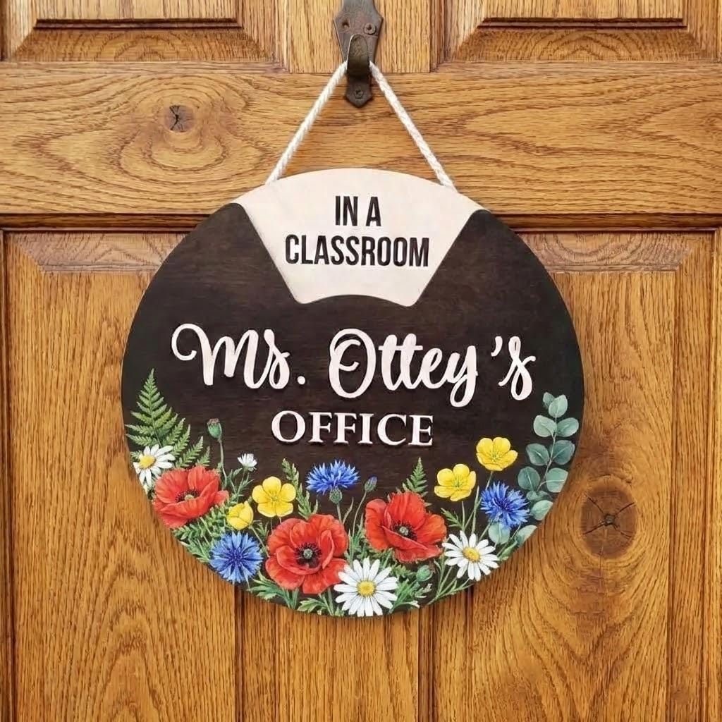 Custom Rotating Door Sign for Office, Personalized Work Status Privacy ...