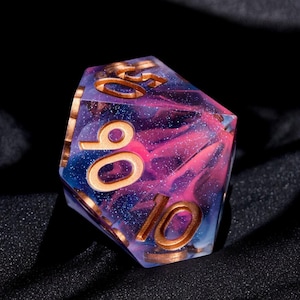 Chameleon Resin Sharp Edge DND Dice Set Gift | Cthulhu Dragon Dungeon Dice for TTRPG, D6 RPG Dice for Dungeons and Dragons Game