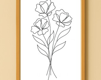 Your Drawing Flower Flower Engraving to Choose From Pictured