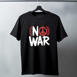 反戦グラフィックデザイン：愛国的な反戦 PNG、PDF、JPG（デジタルダウンロード）