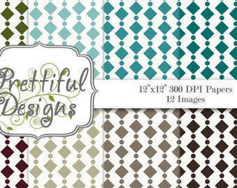 Beaded Strings Digital Paper Pack