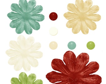 Christmas Flower Realistic Flower Clip Art Brads Christmas Morning