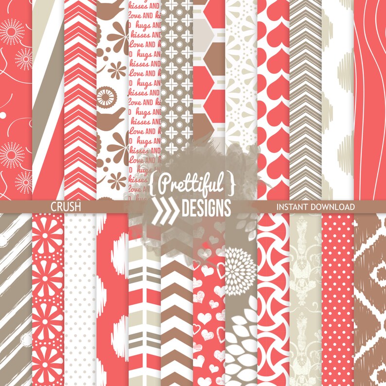 Valentine Paper Digital Background Personal and Commercial Use Crush image 1