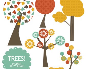 Autumn Tree Clip Art - Crisp Fall