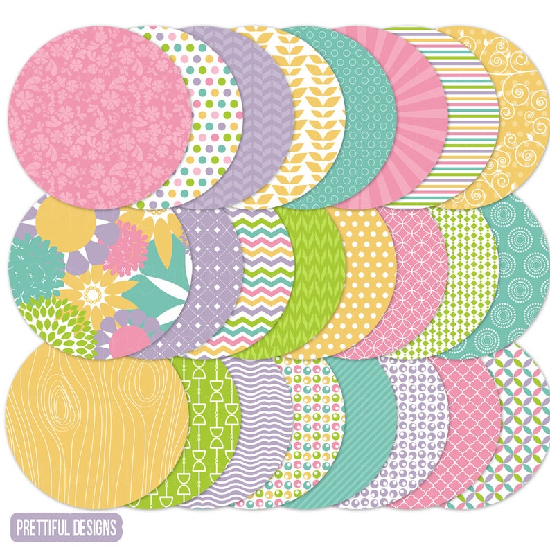 4 Circle Clip Art for Personal and Commercial Use Happy Easter image 1