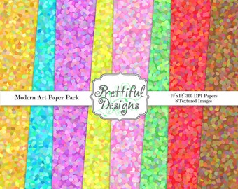 Pixelated Digital Paper pack for Commercial Use. Pixel paper