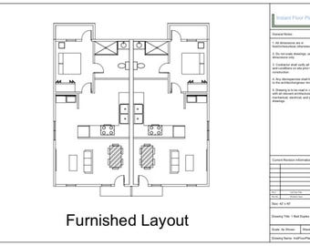 Modern 1 Bedroom and 1 Bath Duplex Floor Plan – 40x45 | PDF + Free AutoCAD File