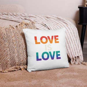Love is Love Accent Pillow for Pride Month