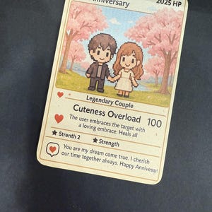 Custom Photo Card for Couple,  Gifts for Her, Wallet Card, Personalized Card for Wife