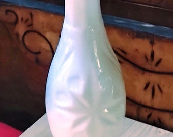 Jarrón vintage de vidrio con forma de estrella