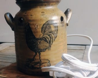 Desactivador de lámpara de mesa decorativa Intertek. Desactivador de gallo de cerámica para cocina, baño, etc.