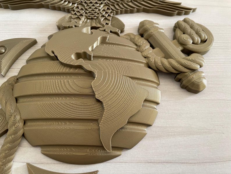 USMC United States Marine Corps Eagle Globe Anchor EGA 3D Emblem 9.25 ...