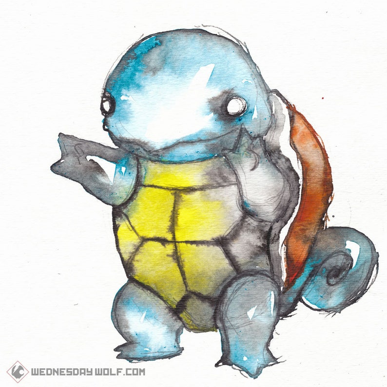 Squirtle Matte Print image 1