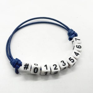 Phone Number Bracelet, ID lost and found Children’s Bracelet, Emergency Phone Number Bracelet, ICE Contact, Kids Jewelry, Children&#39;s Jewelry