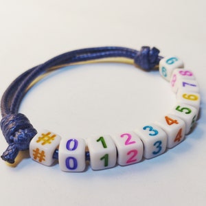 Emergency Phone Number Bracelet, ID lost and found Children’s Bracelet, Kids Phone Number Bracelet, ICE Contact, Children&#39;s Jewelry