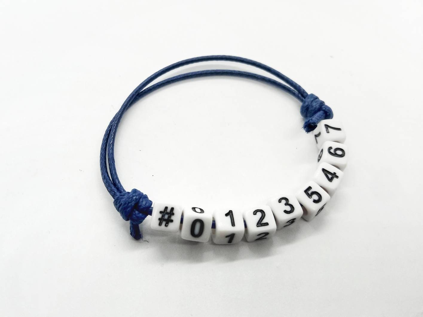 Childrens Phone Number Bracelet  Flower Power  My Forever Beads