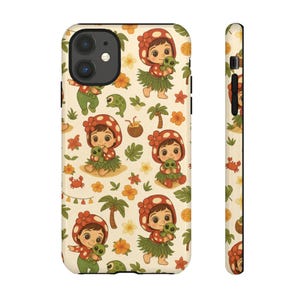 Bonita funda de teléfono inspirada en Lilo, diseño de dibujos animados para niños, funda resistente, regalo único para cumpleaños y amantes de la naturaleza y los animales.