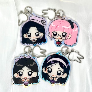 Aespa keychain /holographic acrylic keychain/Kpop/Fanmerch/Karina/Giselle/Winter/Ningning