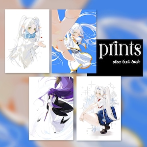 Cartes postales/Frieren/Fern/impressions d'art d'illustration