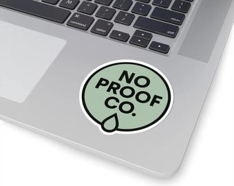 No Proof Co. Logo Sticker | Sober Lifestyle Vinyl Decal