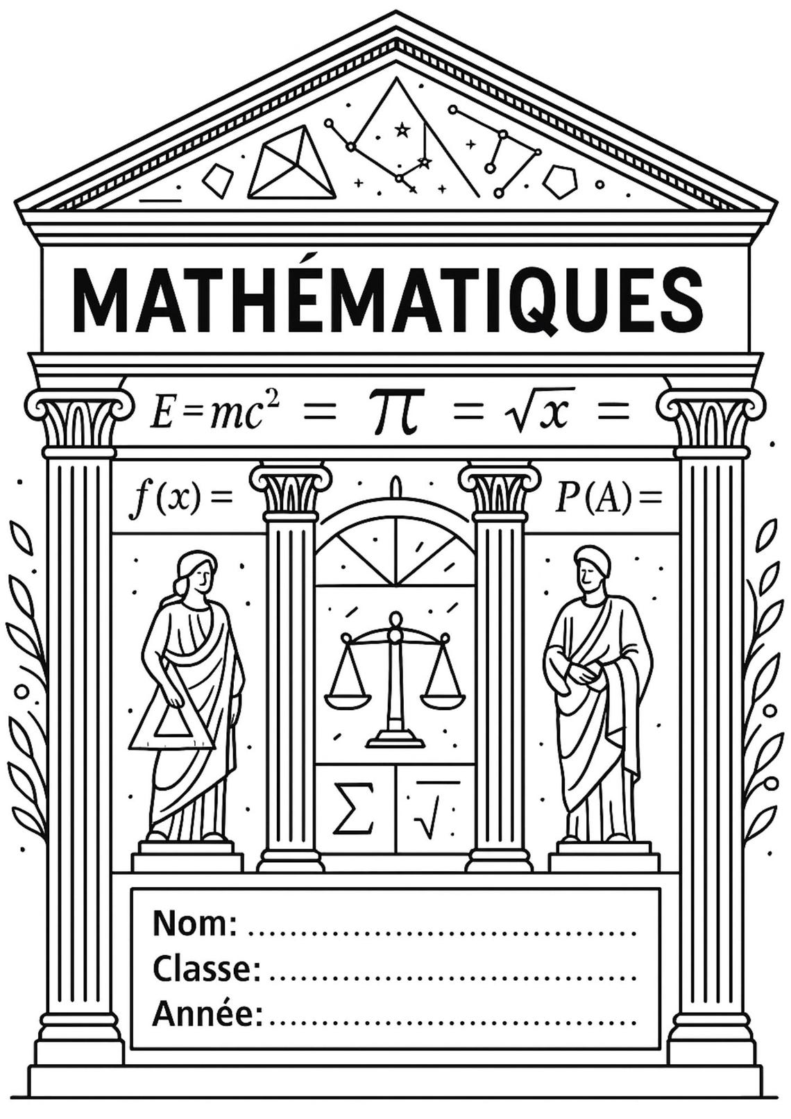 Pages De Garde Colorier Th me Fa ade Scolaire PDF Imprimer pages-de-garde-colorier-th-me-fa-ade-scolaire-pdf-imprimer