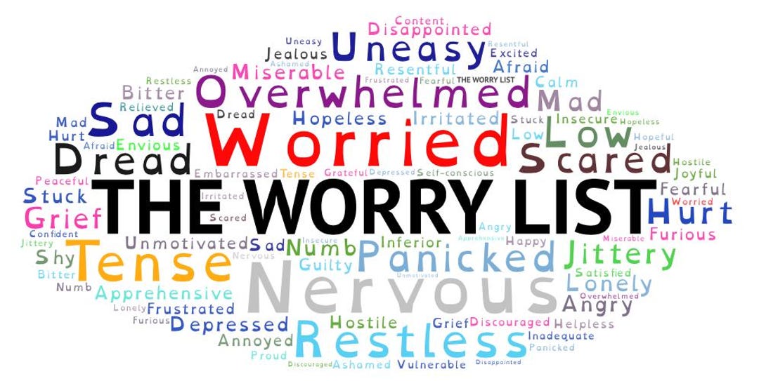 Worry List Example Worry List Worksheet | Anxiety Workbook | Mental Health Tool | Therapy ...