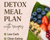 Digital Meal Planning Guide, Menu Organizer, Weekly Food Planner Template, Healthy Eating Plan, Meal Prep Organizer