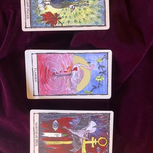 Grand jeu de cartes divinatoire de luxe pour oiseaux de l'Ascension de l'Ascension recouvert d'OR Oracle Deck de luxe, style tarot. Artiste original