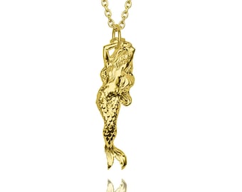 18k Gold Mermaid Pendant  (pendant only)