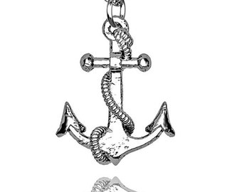 Anchor Pendant Sterling Silver Antique/retro  style