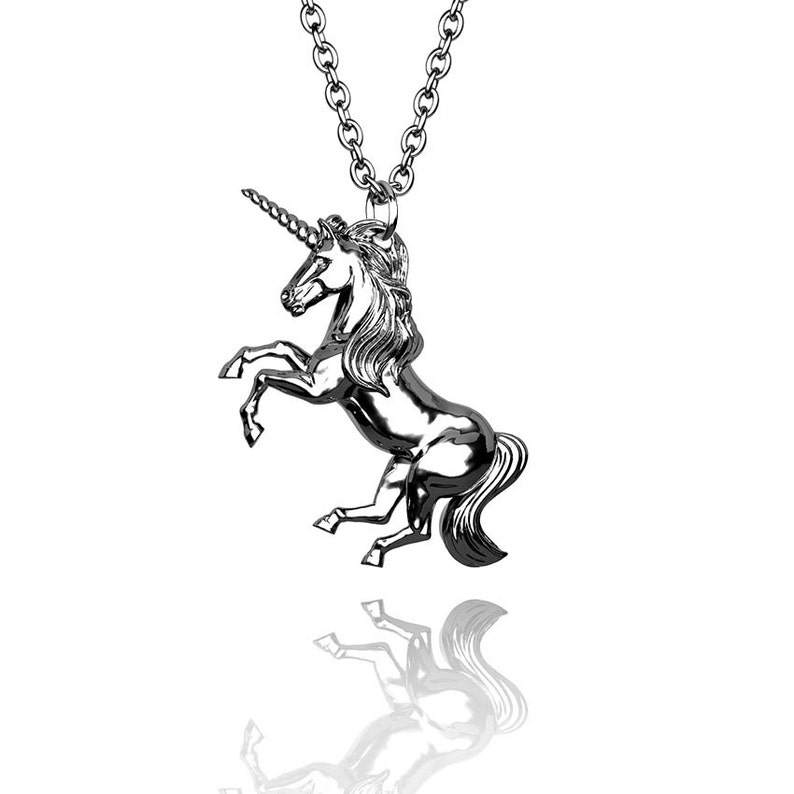 Brand Avenue 925 Silver Love Unicorn Pendant