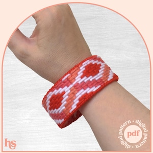 Bargello Bracelet Pattern - Scatola Bracelet - Digital Download Pattern - the Happy Stitchery