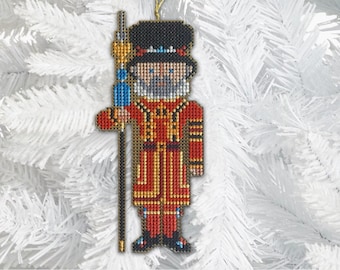 Beefeater Ornament - Modern Cross Stitch Pattern - Digital Download Pattern - the Happy Stitchery