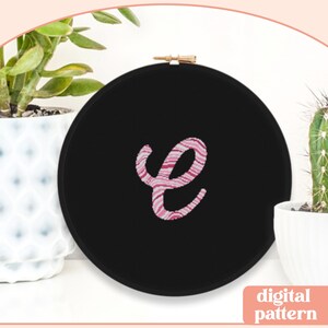 Initiaal marmer - C - modern kruissteekpatroon - digitaal downloadpatroon - the Happy Stitchery