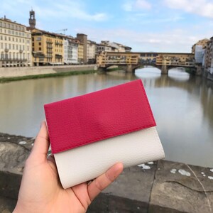 Cartera pequeña para mujer con monedero, cartera delgada para mujer, cartera vegana pequeña para mujer, cartera mini para mujer o cartera roja para mujer, elige colores imagen 7