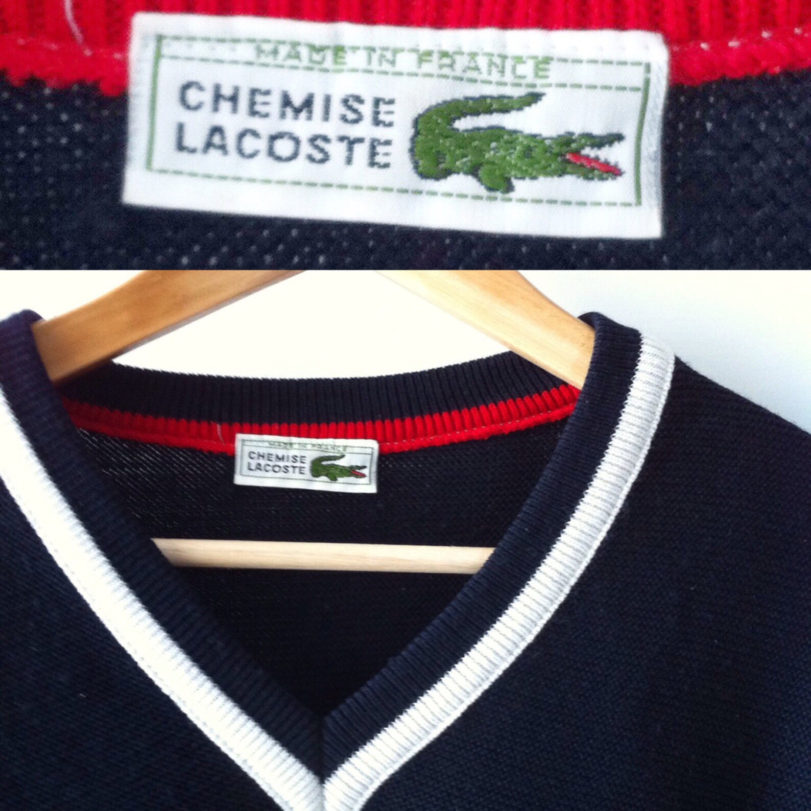 Vintage Lacoste tennis sweater Mens sweater men Mens Etsy