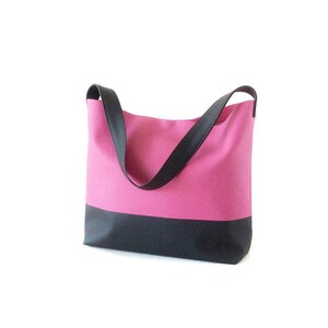 Bolso de hombro negro, bolso hobo de cuero vegano, bolsos de cuero italiano, bolso de cuero negro, bolso hobo, bolso de cuero grande, colores CHOOSE imagen 4