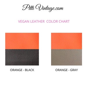 Orange leather bag, vegan leather bag, hobo bag purse, brown leather bag, soft leather bag, Italian leather bag, Made in Italy, shoulder bag image 7